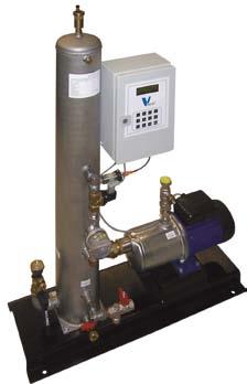 Unser Produktprogra Produkt Beschreibung Einsatzbereiche Technische Daten Vmat DHS Pumpengesteuerte Druckhaltestation mit integrierter Nachspeisung und Ent gasung.