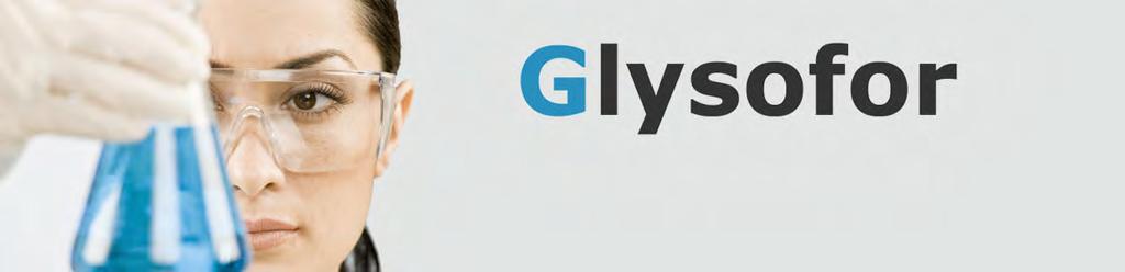 Glysofor F - Spezifikation Produkteigenschaften Glysofor F ist ein physiologisch unbedenkliches Wärmeübertragungs- und Kühlmittel, auf der Basis von Propylenglykol.