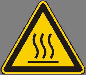 Sicherheitshinweise Verbrennungsgefahr durch heiße Oberfläche Gesundheitsschädliche oder reizende Stoffe Gefahr durch explosive Atmosphäre Signalwörter und deren Bedeutung in