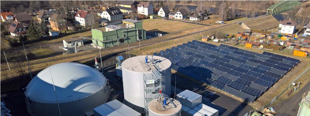 Letzte Realisierungsphase: Biogasanlage aus Biertreber