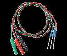Einmal-Nadelelektroden-Zopf 1-Kanal-EP, rot, grün, schwarz, Nadellänge 18 mm, Kabellänge 45 cm,