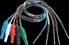 m, 42-0009 Subdermaler Nadelelektroden-Zopf 2-Kanal-EP, rot, grün, schwarz, blau,