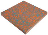 30 Shore A thermisch verformbar bei 110-130 C Neue moderne Farbkombination: orange/blue (4); zu den bekannten Kombinationen: schwarz/weiß (1) und blau/weiß (3) Plattengröße: ca.