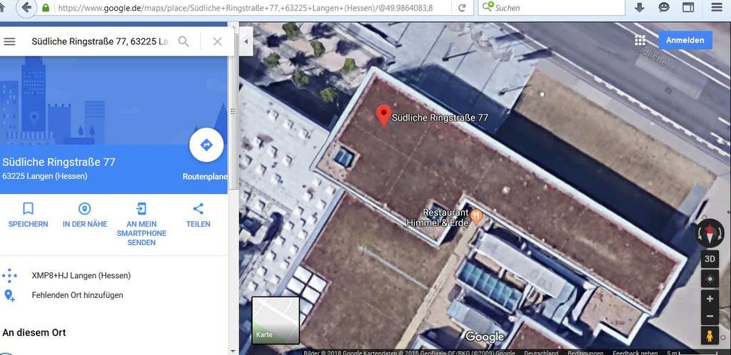 Hier sind wir zuerst mit google.de/maps warum noch keine PV? Dach evtl.