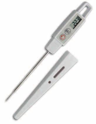Robuste und handliche Einstechthermometer Robust and handy insertion thermometer LabTherm Ergonomisch geformtes Taschenthermometer mit robuster Einstechspitze.