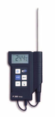 Robuste Handmessgeräte Robust hand-held measuring instruments P300 Das spritzwassergeschützte, robuste und handliche Instrument P300 ist ideal für Messaufgaben unter rauhen Umgebungsbedingungen.