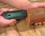 Zur Holz- und Baufeuchtemessung Einfach zu bedienen Robustes Gehäuse Messskala für Baustoffe und Holz Automatischer Funktionstest Inkl.