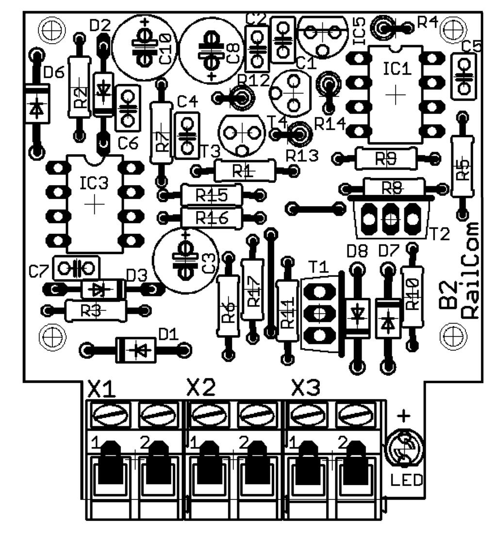 Fig. 1: Bestückungsplan - PCB layout Plan d