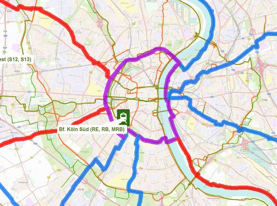 Radschnellweg: Erste Netzüberlegungen für Köln Ein Netz von Radschnellwegen