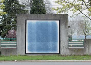 Die Billboards werden in diesem Fall als Originale definiert, in denen das fotografische Verfahren der Cyanotypie zum Einsatz kam.