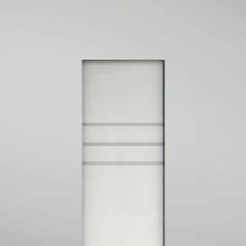 drei Klarglasstreifen Designglas 91040/1 Verglasung Mattglas sandgestrahlt mit