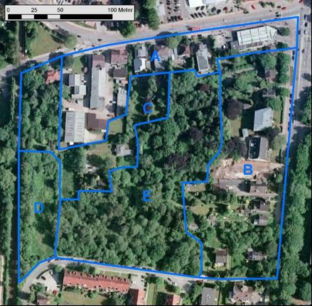Hogenfelder Kamp, HH 2016 S. 3 von 13 Abbildung 1: Teilgebiete des Untersuchungsgebietes.