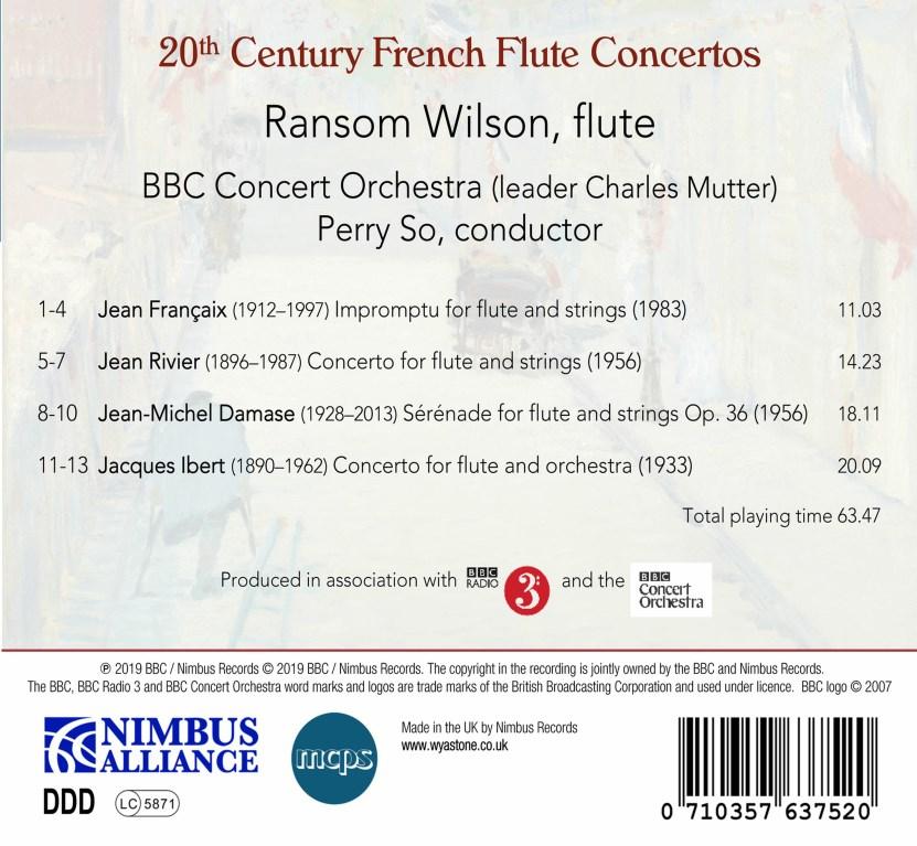 Ransom Wilson konzertierte seither mit so gut wie allen bedeutenden Orchestern der Welt und gilt als einer der wenigen echten Weltstars in der Flötistenszene.