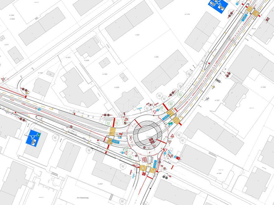 14 4. Projekt Kreisel Baslerstrasse / Fabrikstrasse Kapazitätssteigerung - auch bei Mehrverkehr
