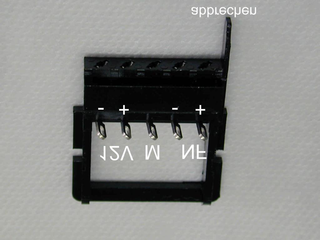 .3 Belegung des Empfänger-Anschlusssteckers im BPS00 Mit diesem Stecker haben sie die Möglichkeit