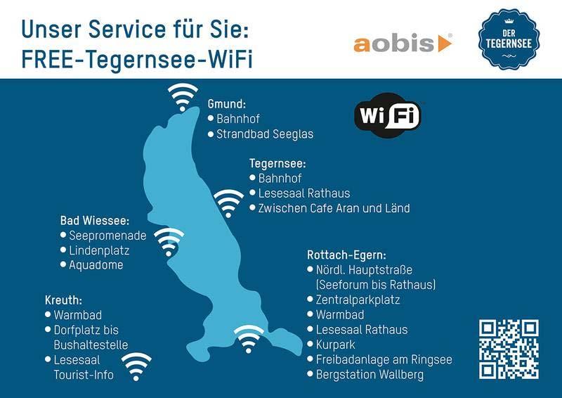 Free Tegernsee WiFi - Kein Login, keine Zeitbegrenzung - Haftungsausschluss inklusive - Viele