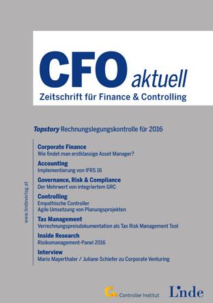 13. Jahrgang 2019 Kurzbeschreibung Fachzeitschrift für Finance und Controlling.
