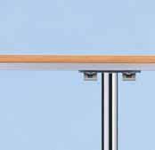 Produktkennzeichen Materialien/Oberflächen Optionen Tischbeine Stahlrohr ø = 40 mm, demontierbar, stufenlos verstellbar, Verkettungselement: Schnellverschluss oder Schraubverschluss