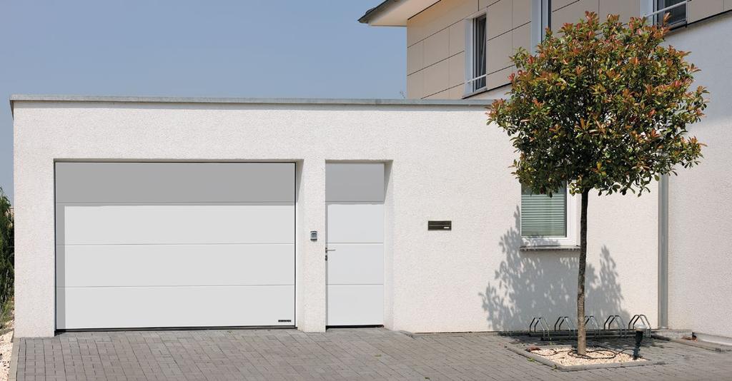 Garagen-Nebentür zum RenoMatic 2019 Garagen-Nebentür zum RenoMatic 2019 M-Sicke Woodgrain / Decocolor, L-Sicke Planar / Decocolor