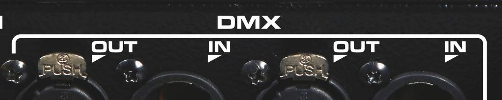 DMX-Steuerung DMX-Anschluss herstellen Schließen Sie die Maschine an einen DMX-Controller oder an ein Gerät in der DMX-Kette an.