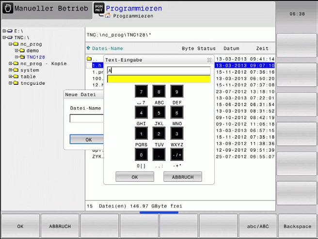 Programmierhilfen Bildschirmtastatur 6 6.