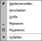 Ein separates Symbol in der Windows-Taskleiste anzeigen lassen Bei deaktiviertem Kontrollfeld bekommt jedes geöffnete Dokumentfenster ein eigenes Systemmenü, das Sie beispielsweise über die