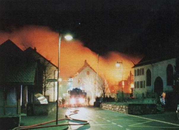 Höfle-Brand vom 7. Februar 2001 in Balzers FL Vorwort: Balzers ist die südlichste Gemeinde des Fürstentum Liechtenstein.