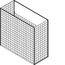 Durchwurfbriefkasten mit Rückschlitz 17 Liter 370 x 330 x 145 mm Stahl-Tür