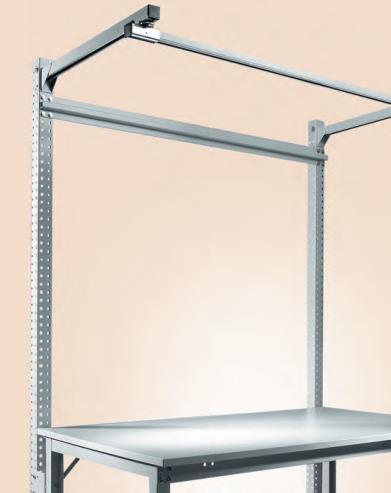 Aufbauportale - Den Platz über der Tischplatte optimal nutzen Rationell und ergonomisch So entsteht Schritt für Schritt ein vernünftig durchdachter Arbeitsplatz.