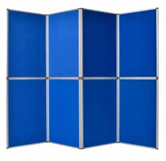 EXHIBITION SYSTEM - BLAU/GRAU 3 TAFELN 6 TAFELN 7 TAFELN 900x600x20 pro Tafel DSP330513 DSP330516 DSP330517 GALLERY EXHIBITION SYSTEM Tragbares, zusammenklappbares Displaysystem mit Aluminiumrahmen