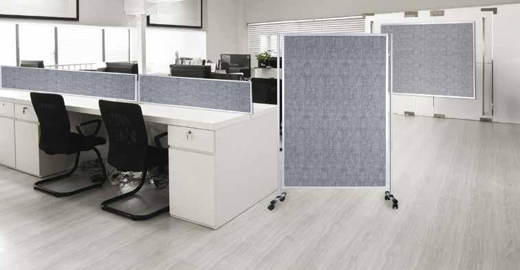 LÄRMSCHÜTZENDE RAUMTEILER Die lärmschützenden Raumteiler von Bi-Office sind funktionelle und leichte Elemente, die den akustischen Komfort in jedem Raum verbessern.
