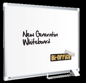 ESSENTIAL SERIE NEW GENERATION MAYA WHITEBOARD Innovative Lösung mit verschiebbarer Stiftablage Einzigartige, verstellbare Stiftablage Intelligenter Aluminiumrahmen mit kontrastierenden Profilen Drei