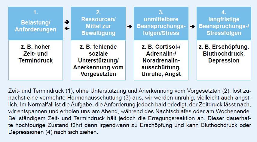 Vereinfachtes Schema zur Entstehung und