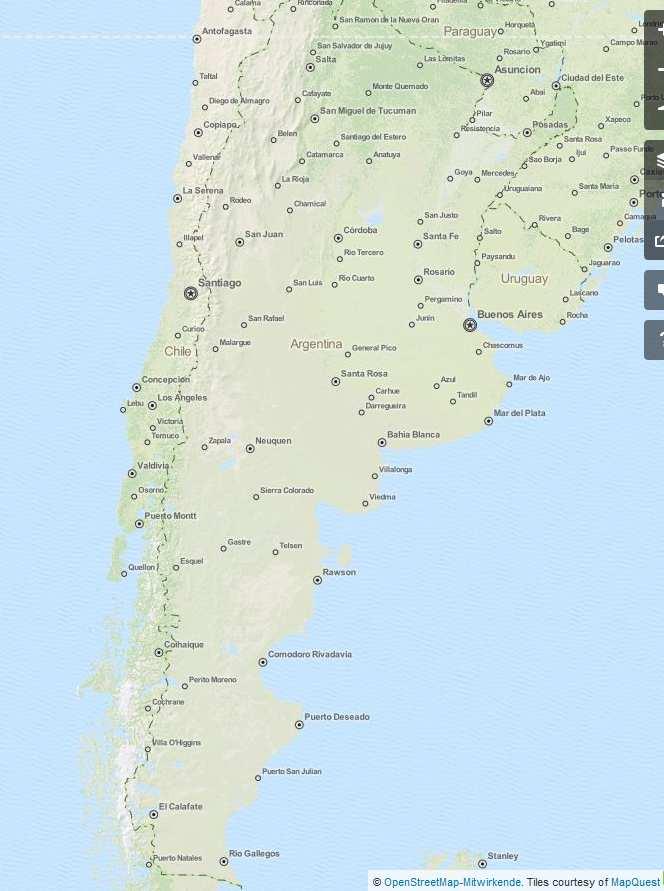 Karte: International Airport Buenos Aires: 150 km from BA. Big game hunting near BA city. Axis, Blackbuck, Wild Boar, Buffalo, Rams. La Pampa: 700 km from BA.