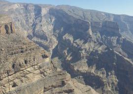 Jabal Shams Der Grand Canyon des Oman.