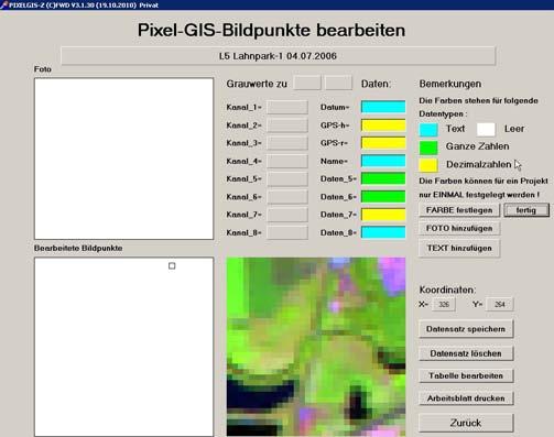 Pixelgenaue Dokumentation von Ergebnissen Mit der linken Maustaste wird jetzt GISLupe geöffnet.