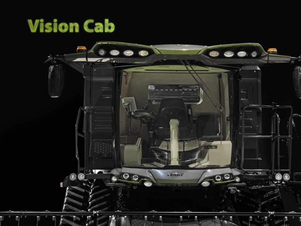 Erleben Sie die ideale Ernte aus der ersten Reihe. Erleben Sie selbst die längsten und härtesten Erntetage in der neuen Vision Cab komfortabel und angenehm.