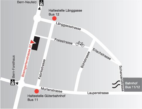 7. Die Erreichbarkeit des BIZ Bern-Mittelland So finden Sie uns Berufs-, Studien- und Laufbahnberatung BIZ Bern-Mittelland Bremgartenstrasse 37 Postfach 3001 Bern Tel.