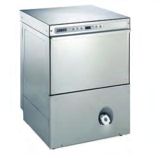 Untertisch- Geschirrspülmaschinen LS5 Die Untertisch-Geschirrspülmaschinen der Serie LS5 sind komplett aus Chromnickelstahl DIN 1.4301 gefertigt, einem besonders hochwertigen Werkstoff.