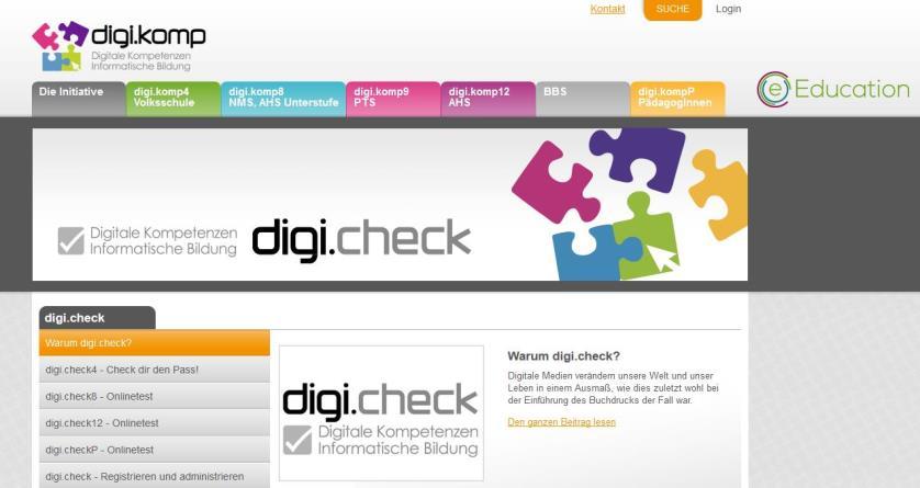 DigiCheck einsetzen Vorbereitungsarbeiten für die Lehrperson/ Direktion Alle Informationen dazu findet man auf: