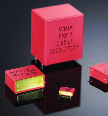 WIMA Impuls-Kondensatoren mit guten Kontakten für hohe Strombelastungen Für extreme Impulsbelastungen wurde die Reihe WIMA FKP 1 entwickelt.