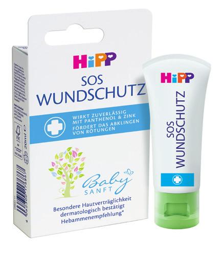 mit natürlichem Leinöl und Bio-Mandelöl Leicht parfümiert HiPP Babysanft SOS Wundschutz Bei geröteter Haut hochwirksame Wirkt