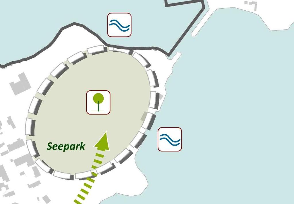 Räumliche Handlungsschwerpunkte und Empfehlungen Der Seepark Gestalterische