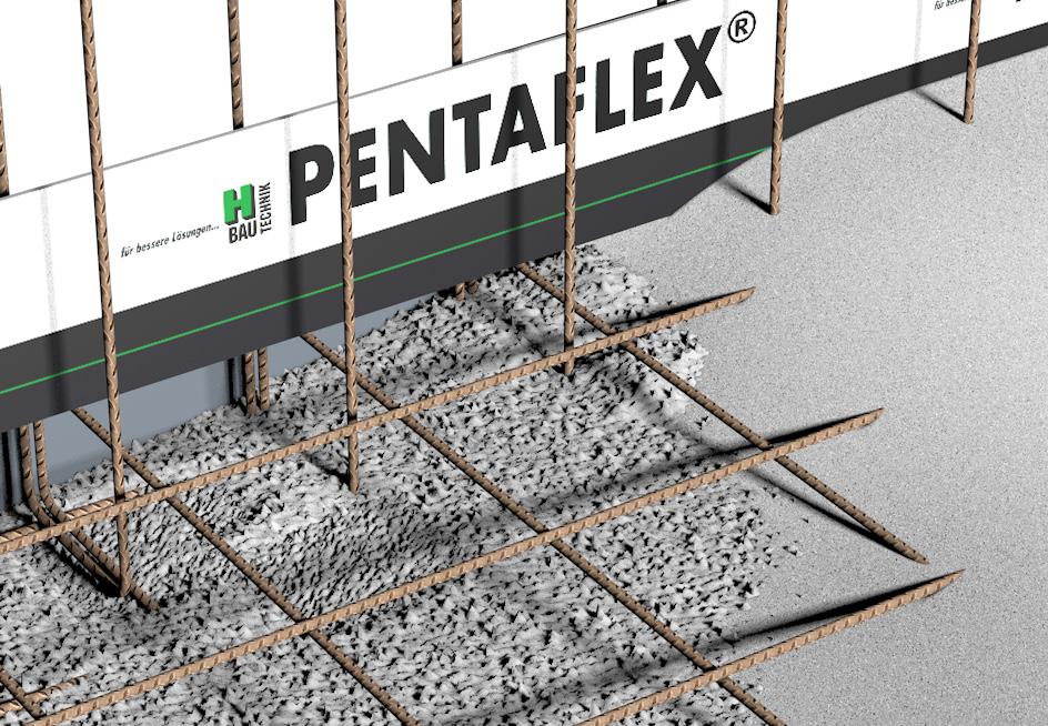 PENTAFLEX KB Fugenblech PENTAFLEX KB für dichte Arbeitsfugen Das Produkt PENTAFLEX KB Elemente sind beid seitig komplett mit einer Spezialbeschichtung versehen.