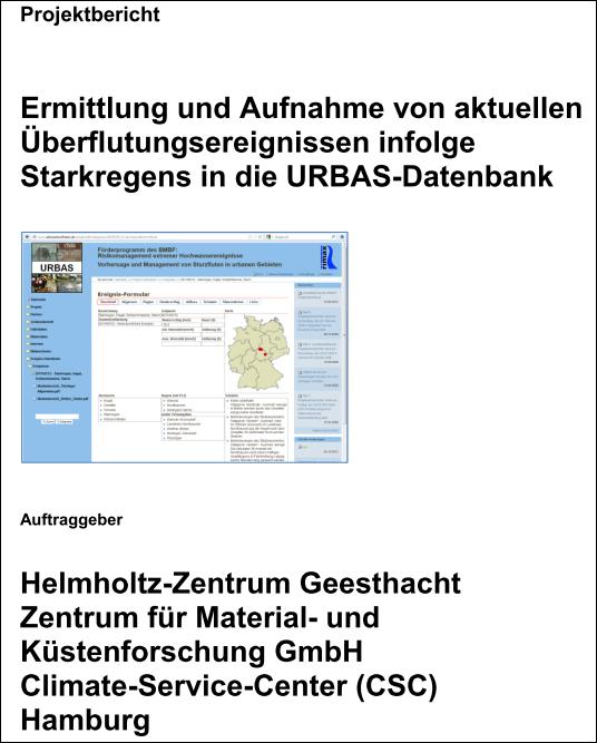 URBAS - Vorhersage und Management von Sturzfluten in urbanen Gebieten 1990 2011