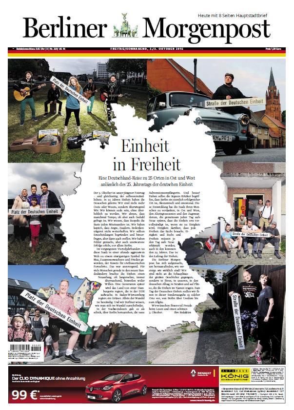 Auf wahrscheinlich 24 Seiten wird es in der gesamten Ausgabe der Berliner Morgenpost um Frauenthemen gehen.