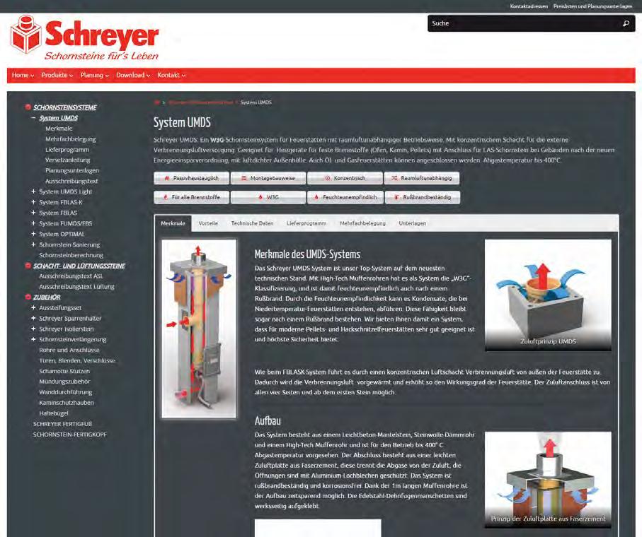 www.schreyer-schornstein.de Informationen und Downloads im Internet Unsere Internetseite versorgt Sie mit allen Informationen zu unseren Produkten und Services.