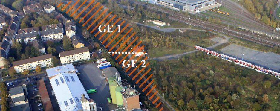 Neue Gewerbeflächen in zentraler Lage In der Neuen Bahnstadt Opladen West stehen die beiden Gewerbegrundstücke GE1 & GE2 zur Verfügung. Die Grundstücke werden erschließungsbeitragsfrei veräußert.