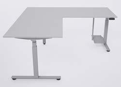 L-Form Höhenverstellung von 62-127cm (+ Tischplattendicke) Tischplatte: Breite Links = 170-200cm Breite Rechts = 160-200cm Tiefe = 80cm +