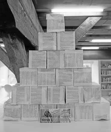 Sekundarschüler der 9. Klassen Niveau A aus Frenkendorf haben hunderte Bücher zerschnitten.